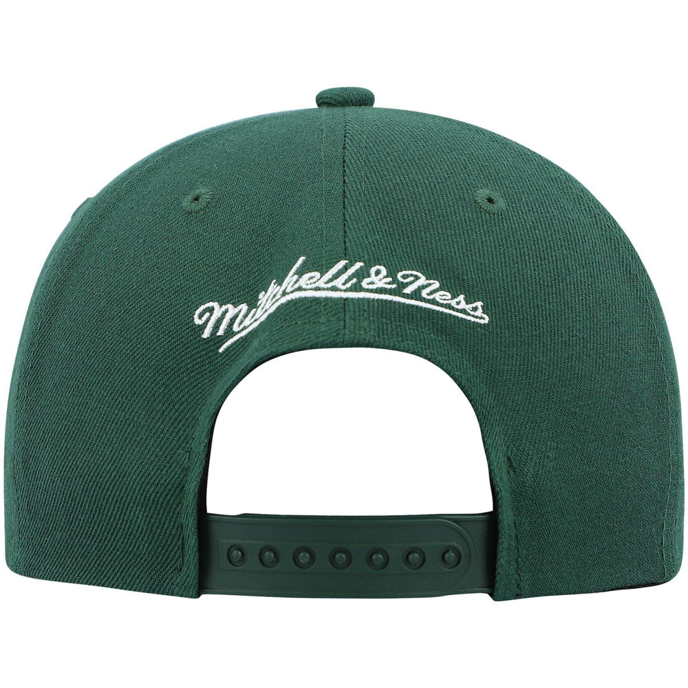 Mitchell & Ness - Milwaukee Bucks Ground 2.0 Snapback Hat - Hunter Green