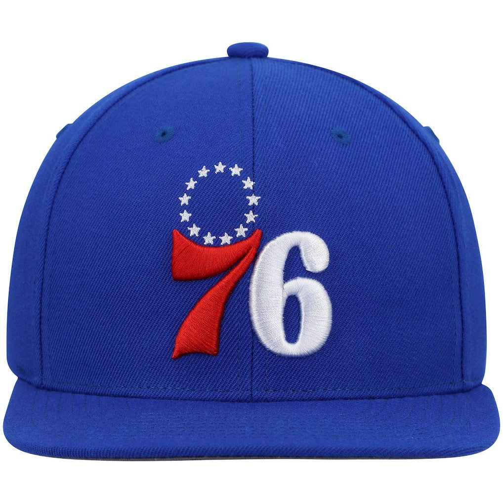 Mitchell & Ness - Philadelphia 76ers Ground 2.0 Snapback Hat - Royal