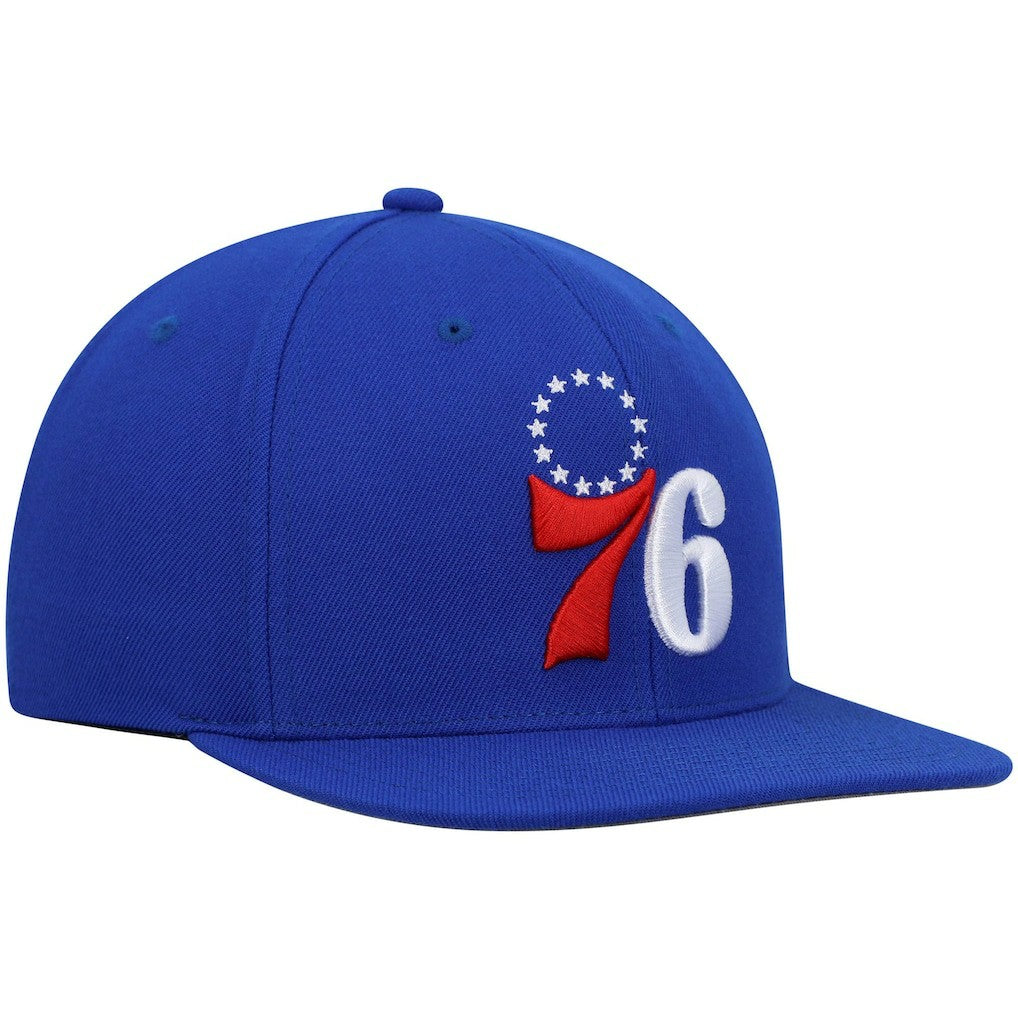 Mitchell & Ness - Philadelphia 76ers Ground 2.0 Snapback Hat - Royal