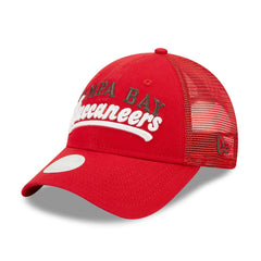 Tampa Bay Buccaneers New Era Women's Team Trucker 9FORTY Snapback Hat Red - NFL