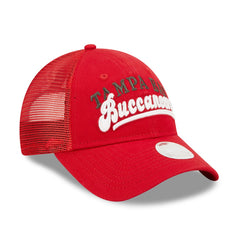 Tampa Bay Buccaneers New Era Women's Team Trucker 9FORTY Snapback Hat Red - NFL
