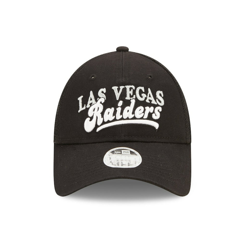 Las Vegas Raiders New Era Women's Team Trucker 9FORTY Snapback Hat Black - NFL