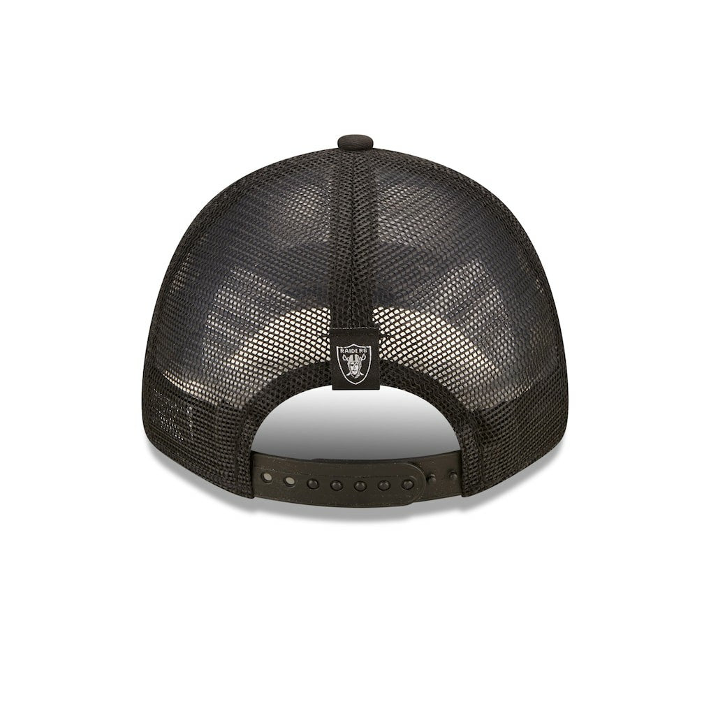 Las Vegas Raiders New Era Women's Team Trucker 9FORTY Snapback Hat Black - NFL