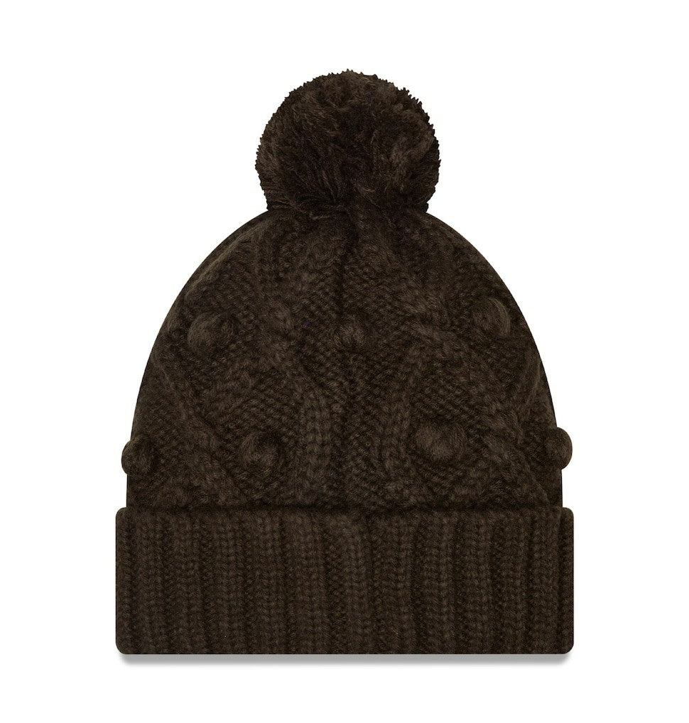 Cleveland Browns New Era Women's Toasty Cuffed Knit Hat with Pom Brown - NFL