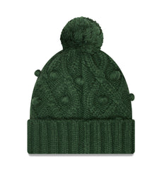 Green Bay Packers New Era Women's Toasty Cuffed Knit Hat with Pom Green - NFL