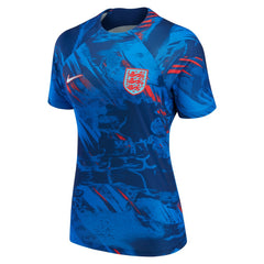 Nike England National Team Women's 2022 Pre-Match Top - Blue