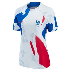 Nike France National Team Women's 2022 Pre-Match Top - White