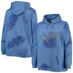 Washington Nationals Women's Plus Size Cloud Pullover Hoodie On Sale