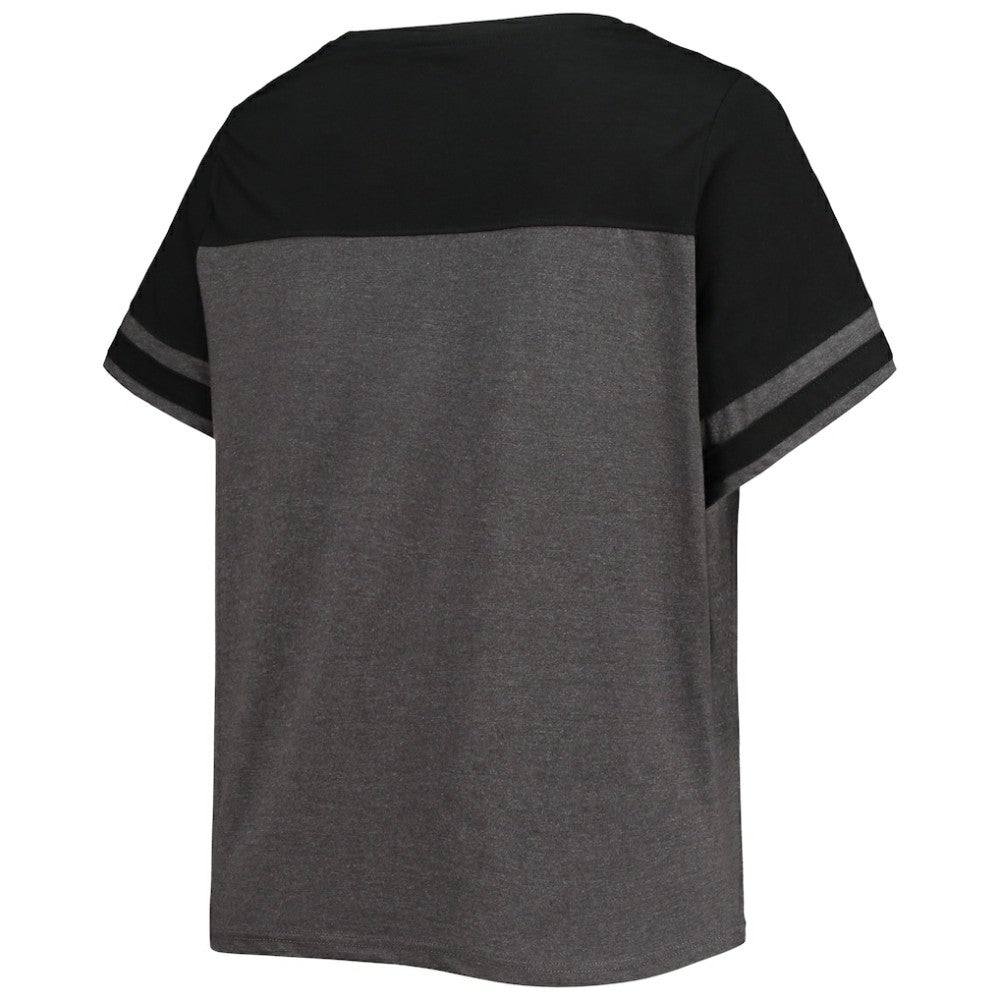 Miami Marlins Women's Plus Size Colorblock T-Shirt for sale