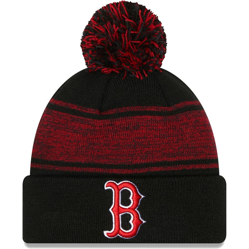 Boston Red Sox New Era Chilled Cuffed Knit Hat with Pom discount