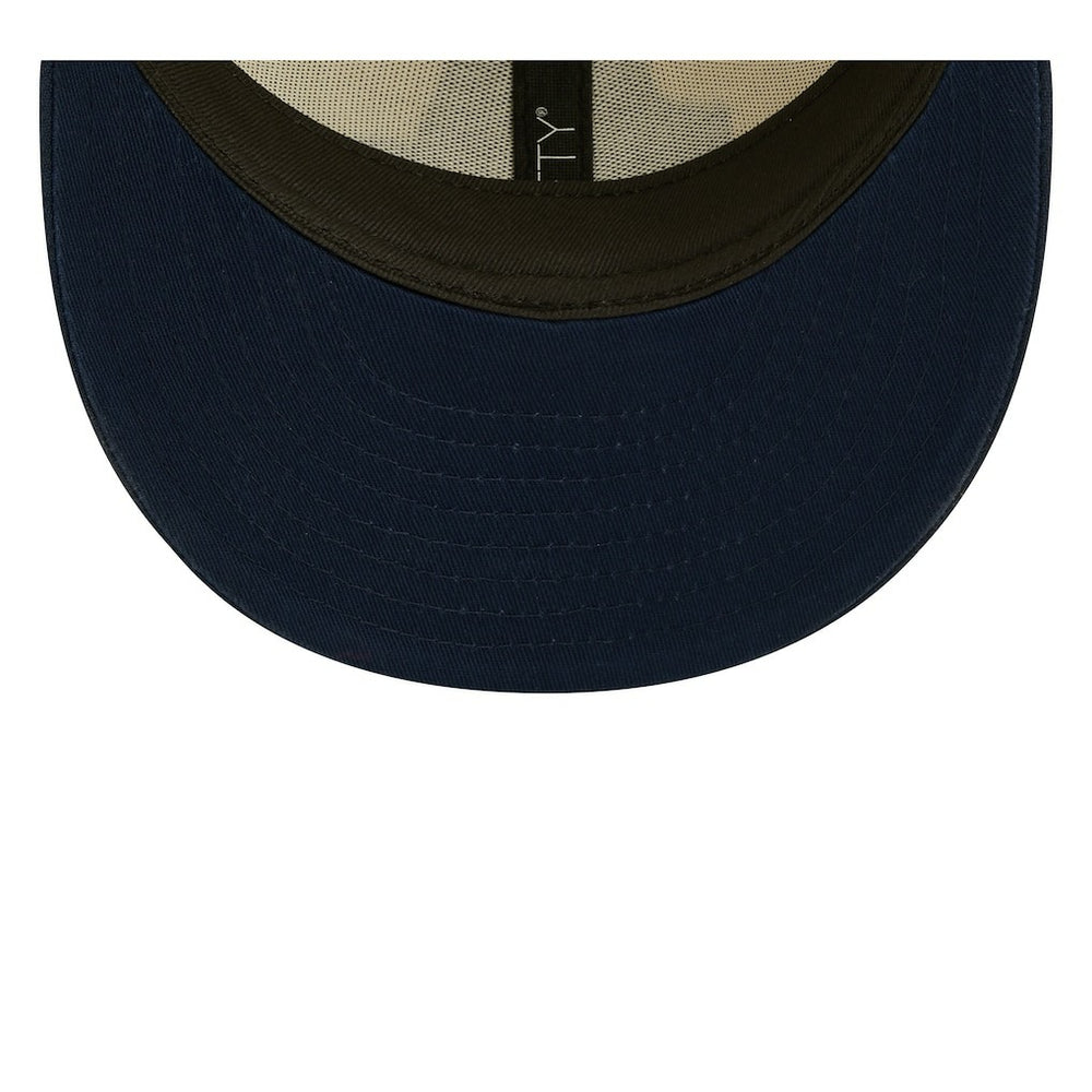 Dallas Cowboys New Era 2022 Sideline Low Profile 59FIFTY Fitted Hat Cream/Navy - NFL
