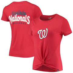 Washington Nationals New Era Women's 2-Hit Front Twist Burnout T-Shirt Online