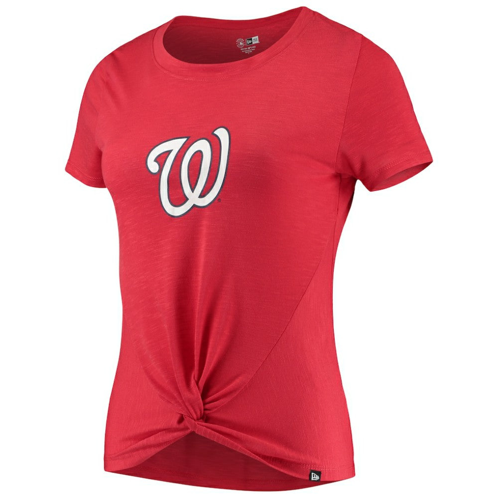 Washington Nationals New Era Women's 2-Hit Front Twist Burnout T-Shirt Online