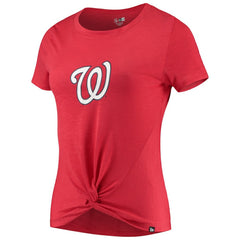 Washington Nationals New Era Women's 2-Hit Front Twist Burnout T-Shirt Online