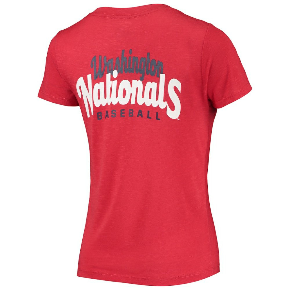 Washington Nationals New Era Women's 2-Hit Front Twist Burnout T-Shirt Online