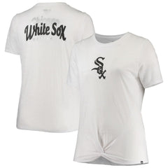 Chicago White Sox New Era Women's Plus Size 2-Hit Front Knot T-Shirt Online