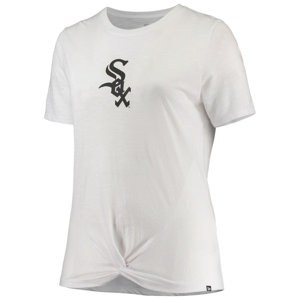 Chicago White Sox New Era Women's Plus Size 2-Hit Front Knot T-Shirt Online