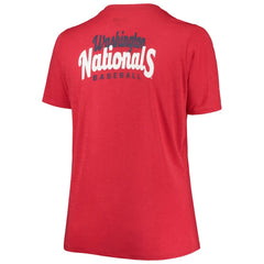 Washington Nationals New Era Women's Plus Size 2-Hit Front Knot T-Shirt On Sale
