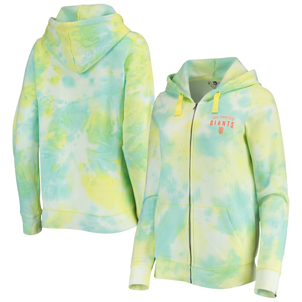 San Francisco Giants New Era Women's Tie-Dye Full-Zip Hoodie Online