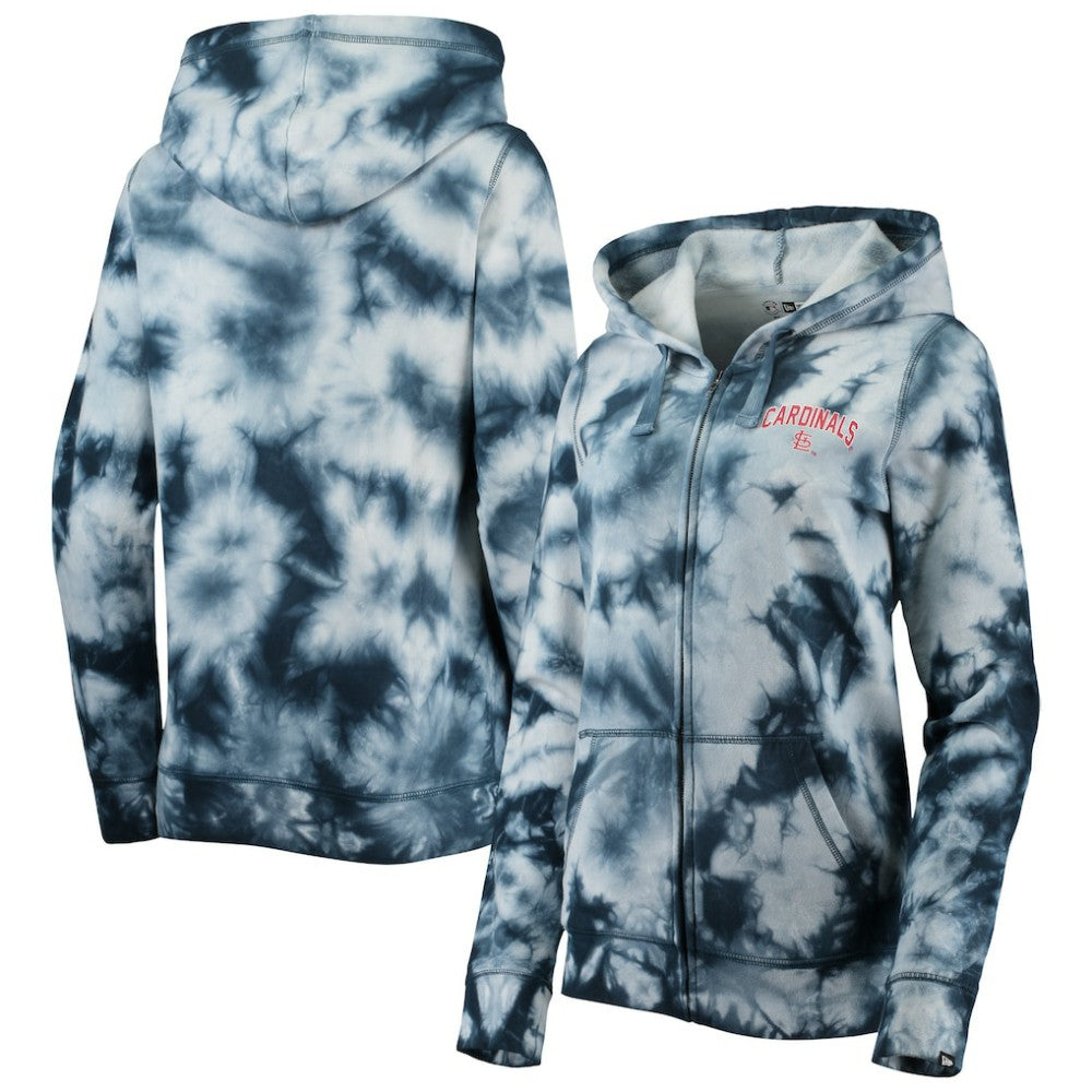 St. Louis Cardinals New Era Women's Tie-Dye Full-Zip Hoodie Near Me