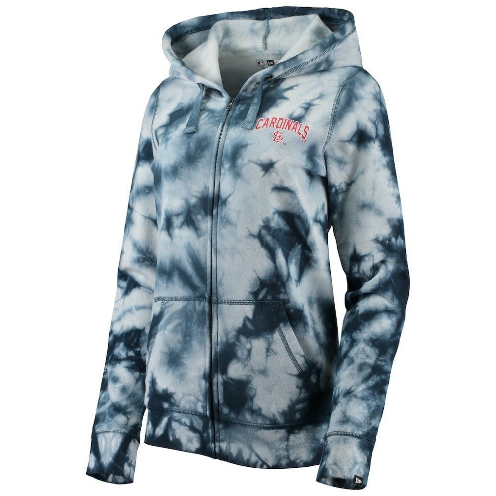 St. Louis Cardinals New Era Women's Tie-Dye Full-Zip Hoodie Near Me