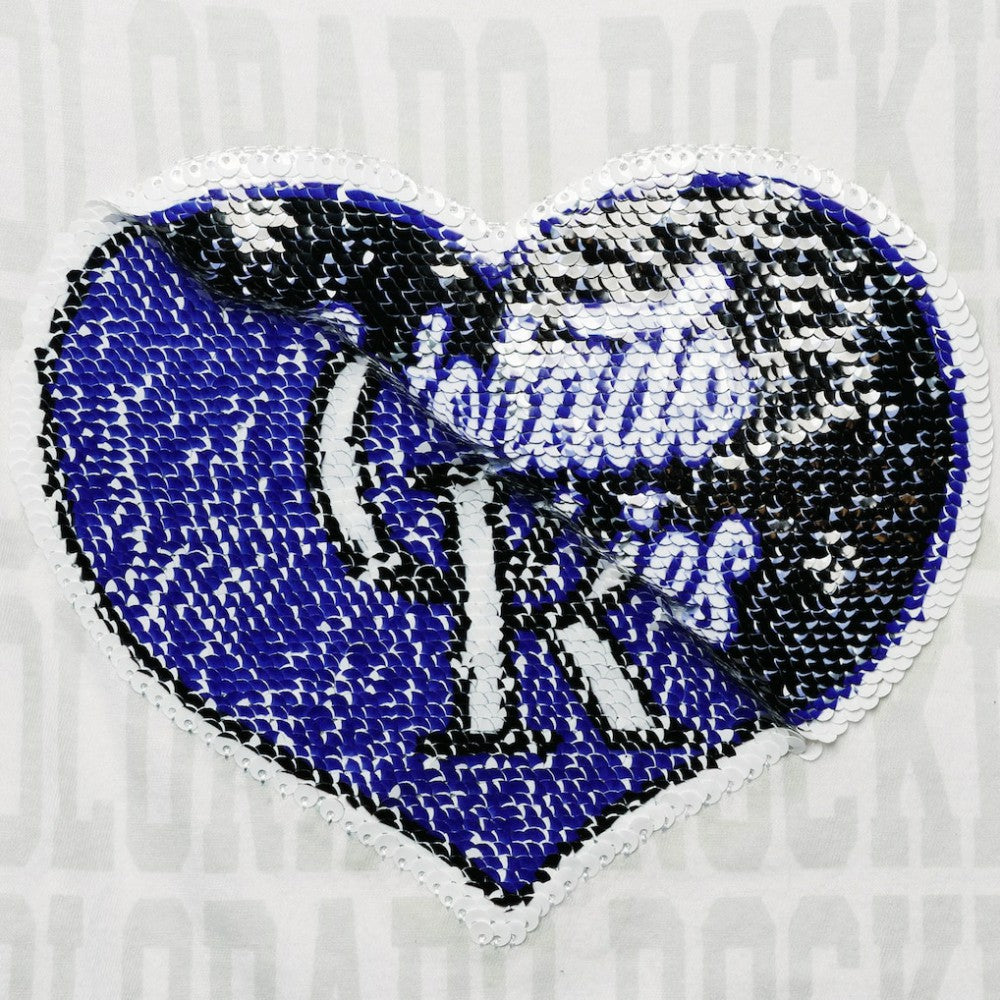 Colorado Rockies New Era Girls Youth Flip Sequin Heart Crop Top discount