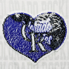 Colorado Rockies New Era Girls Youth Flip Sequin Heart Crop Top discount