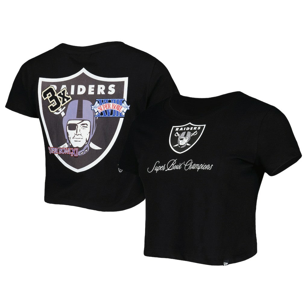 Las Vegas Raiders New Era Women's Historic Champs T-Shirt Black - NFL