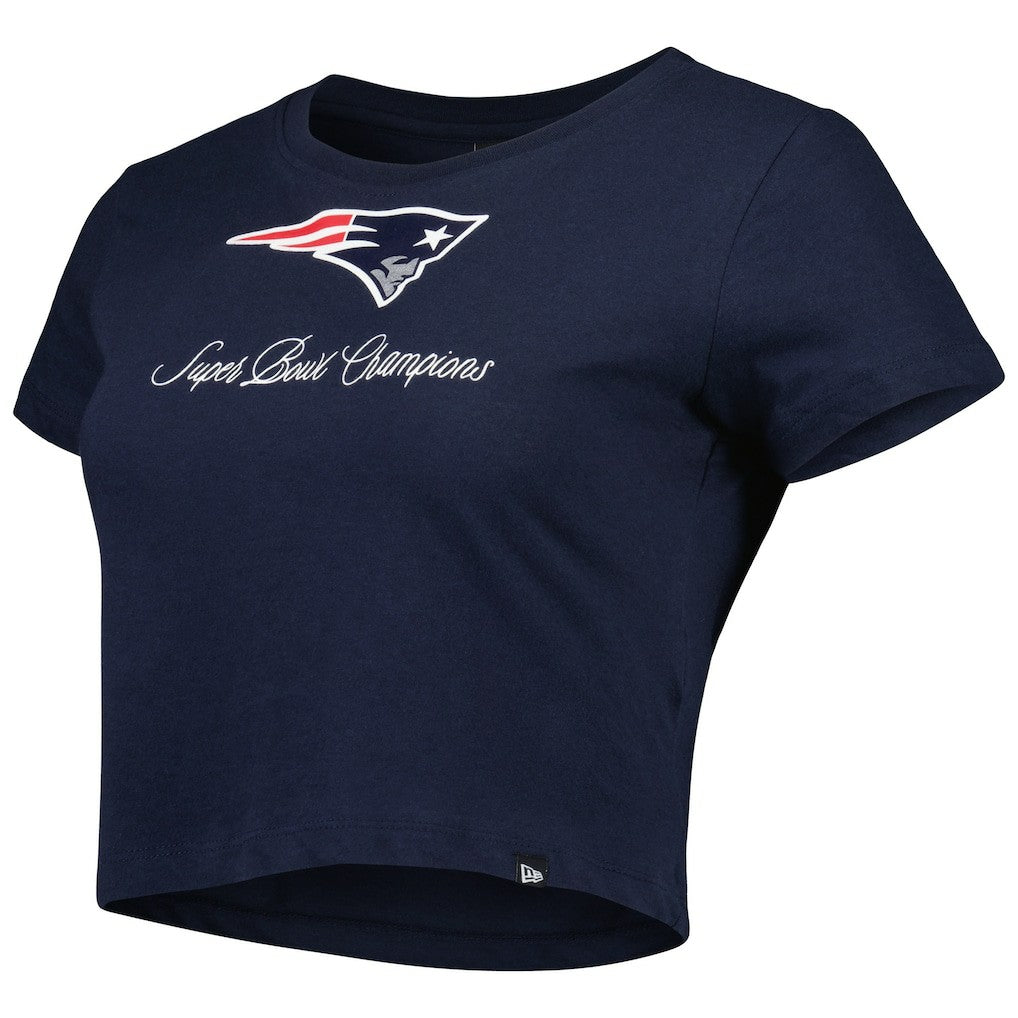 New England Patriots New Era Women's Historic Champs T-Shirt Navy - NFL