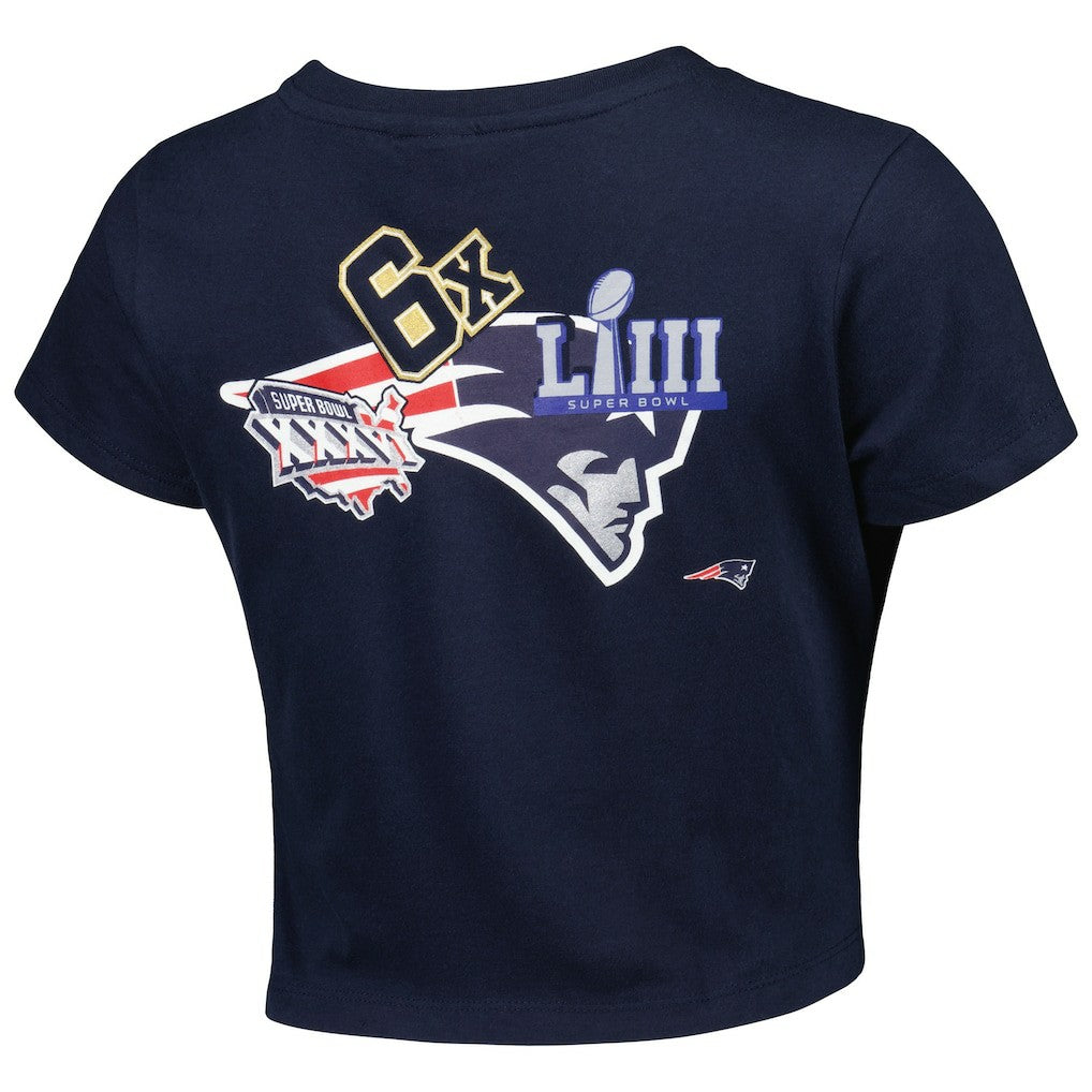 New England Patriots New Era Women's Historic Champs T-Shirt Navy - NFL