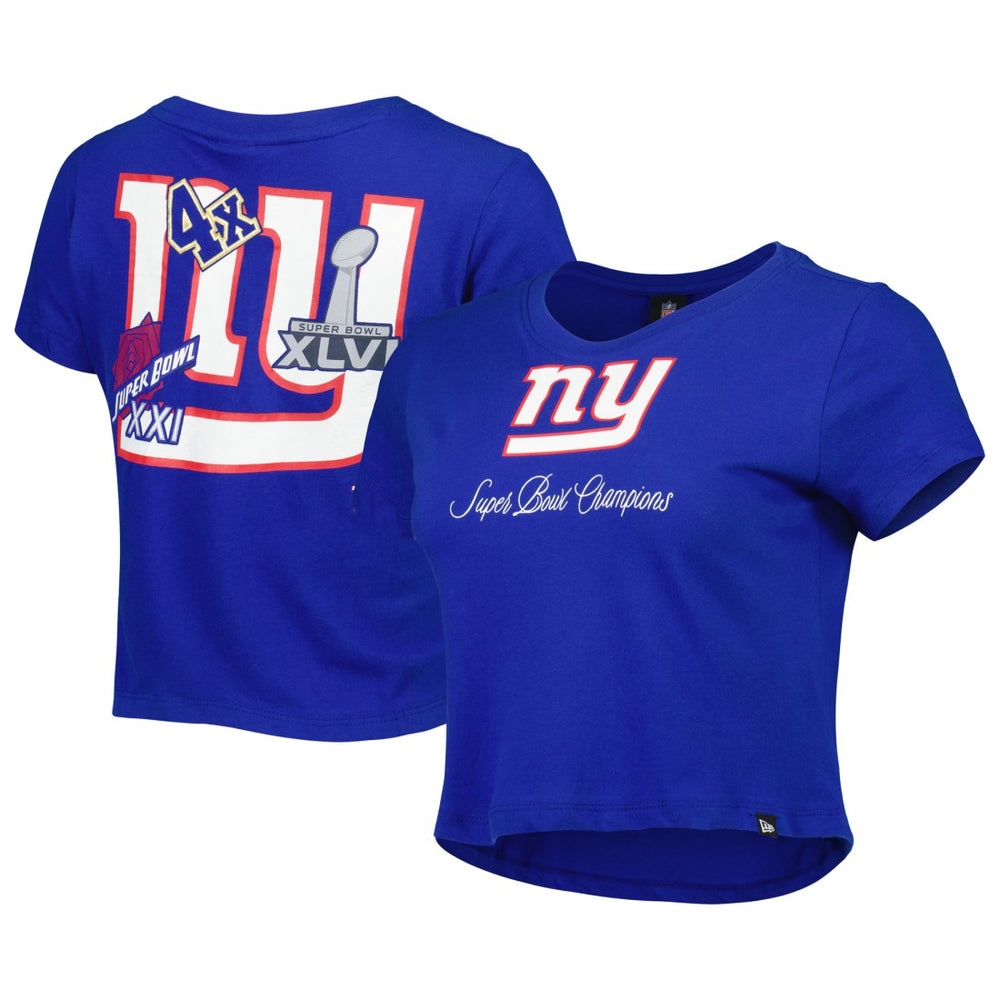 New York Giants New Era Women's Historic Champs T-Shirt Royal - NFL