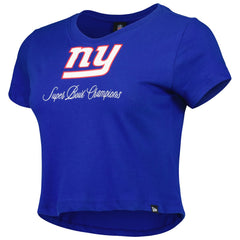 New York Giants New Era Women's Historic Champs T-Shirt Royal - NFL