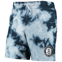 New Era - Brooklyn Nets Fleece Tie-Dye Shorts - Blue