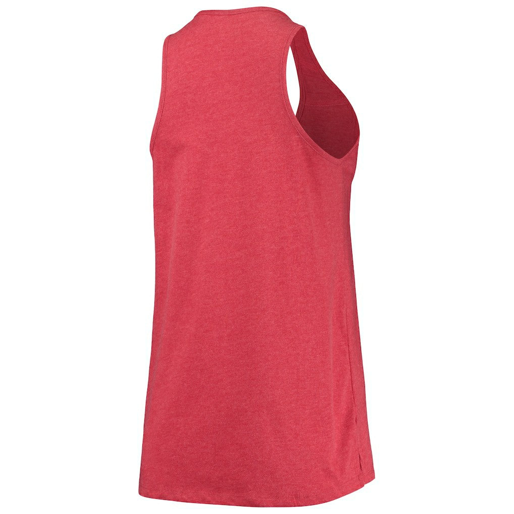 New Era - Chicago Bulls Women's Scoop-Neck Racerback Tank Top - Heathered Red