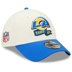 Los Angeles Rams New Era 2022 Sideline 39THIRTY 2-Tone Flex Hat Cream/Royal - NFL