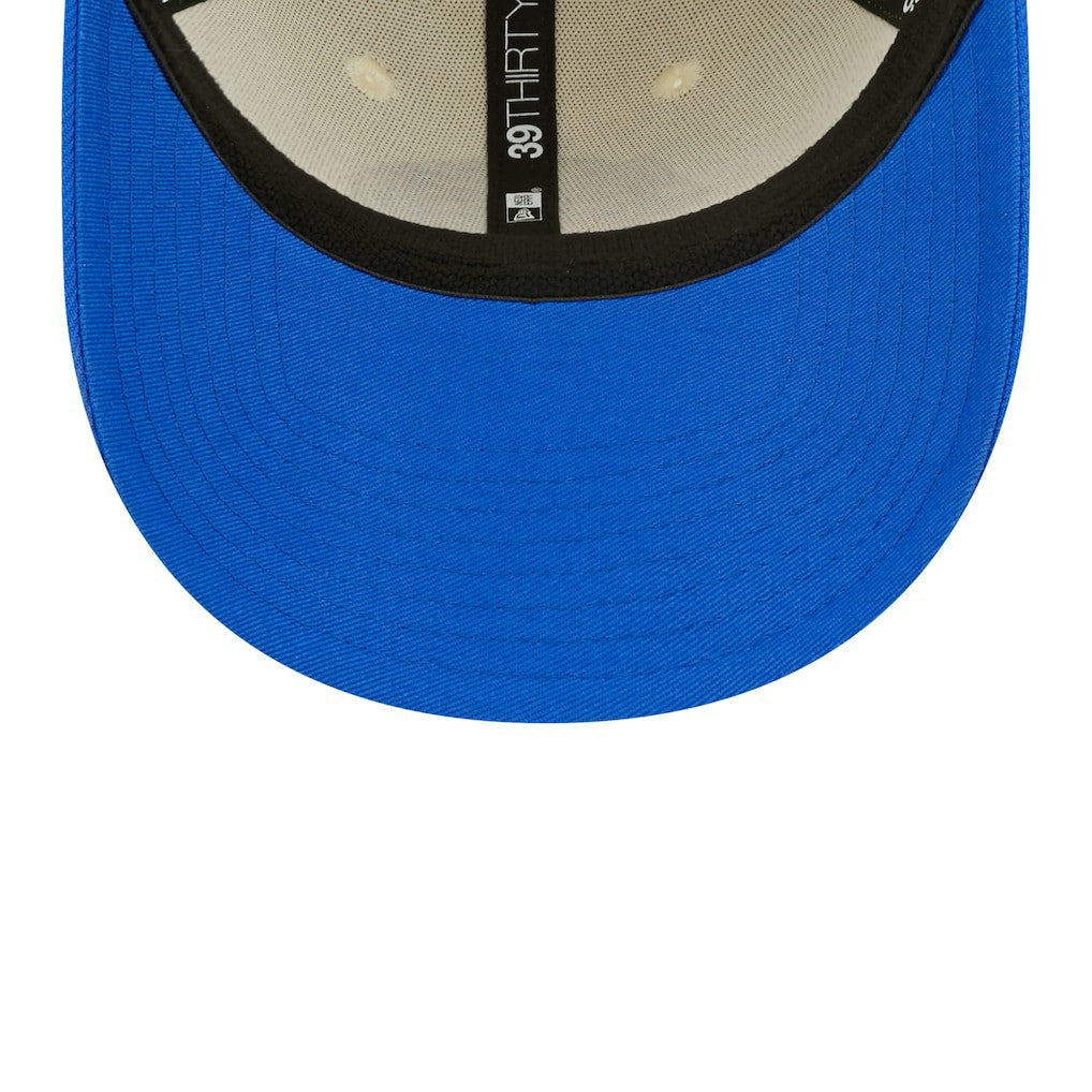 Los Angeles Rams New Era 2022 Sideline 39THIRTY 2-Tone Flex Hat Cream/Royal - NFL