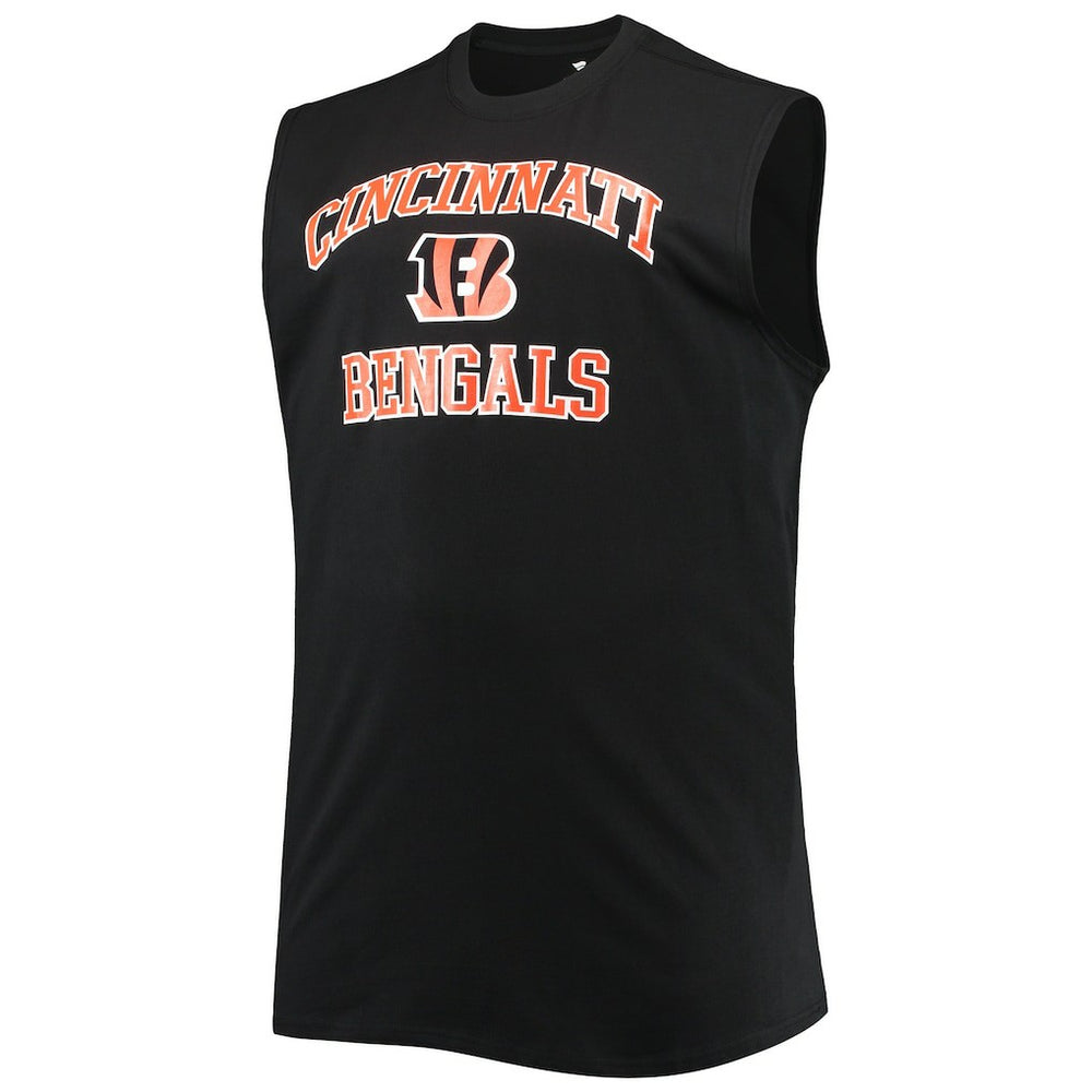 Cincinnati Bengals Big & Tall Muscle Tank Top Black - NFL