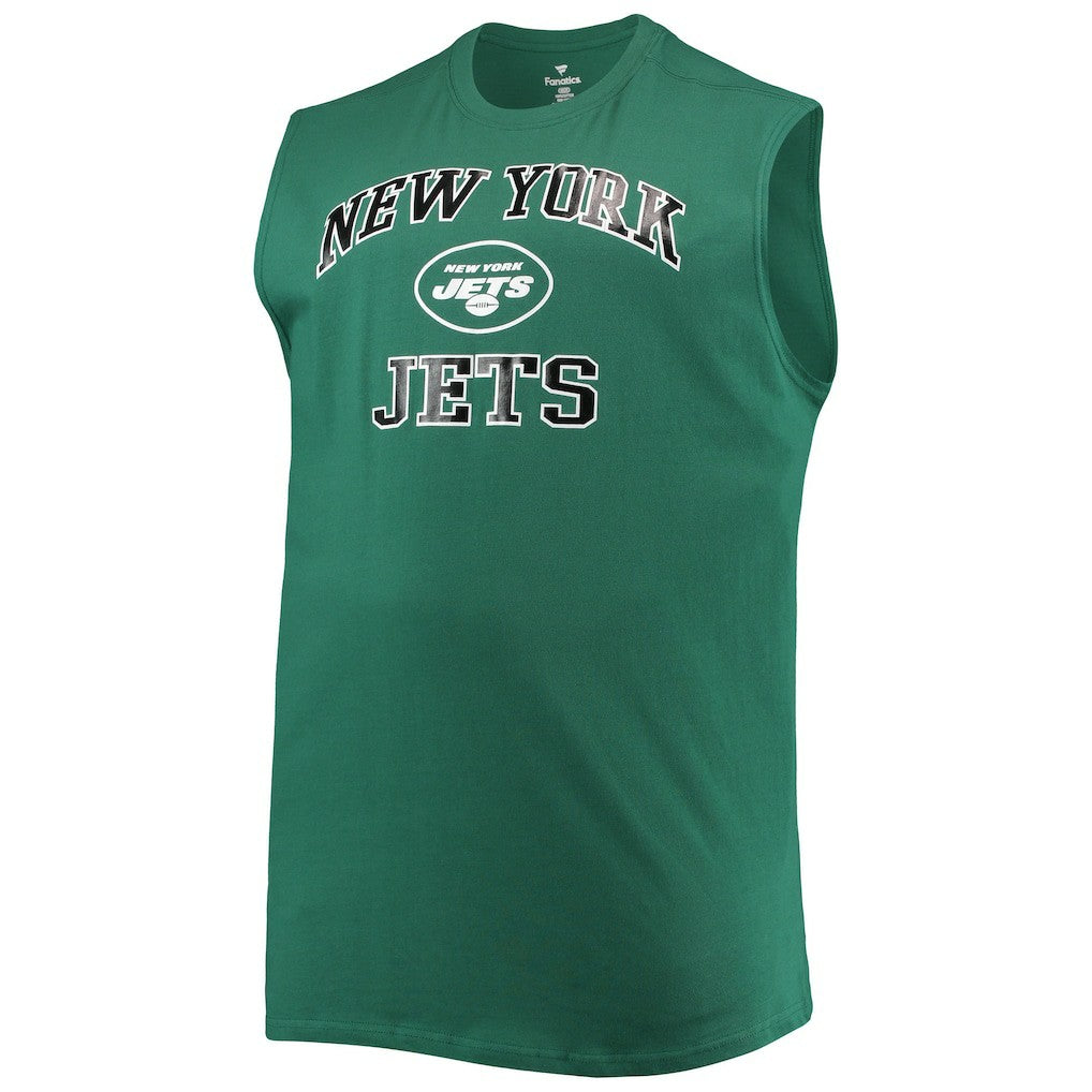 New York Jets Big & Tall Muscle Tank Top Green - NFL