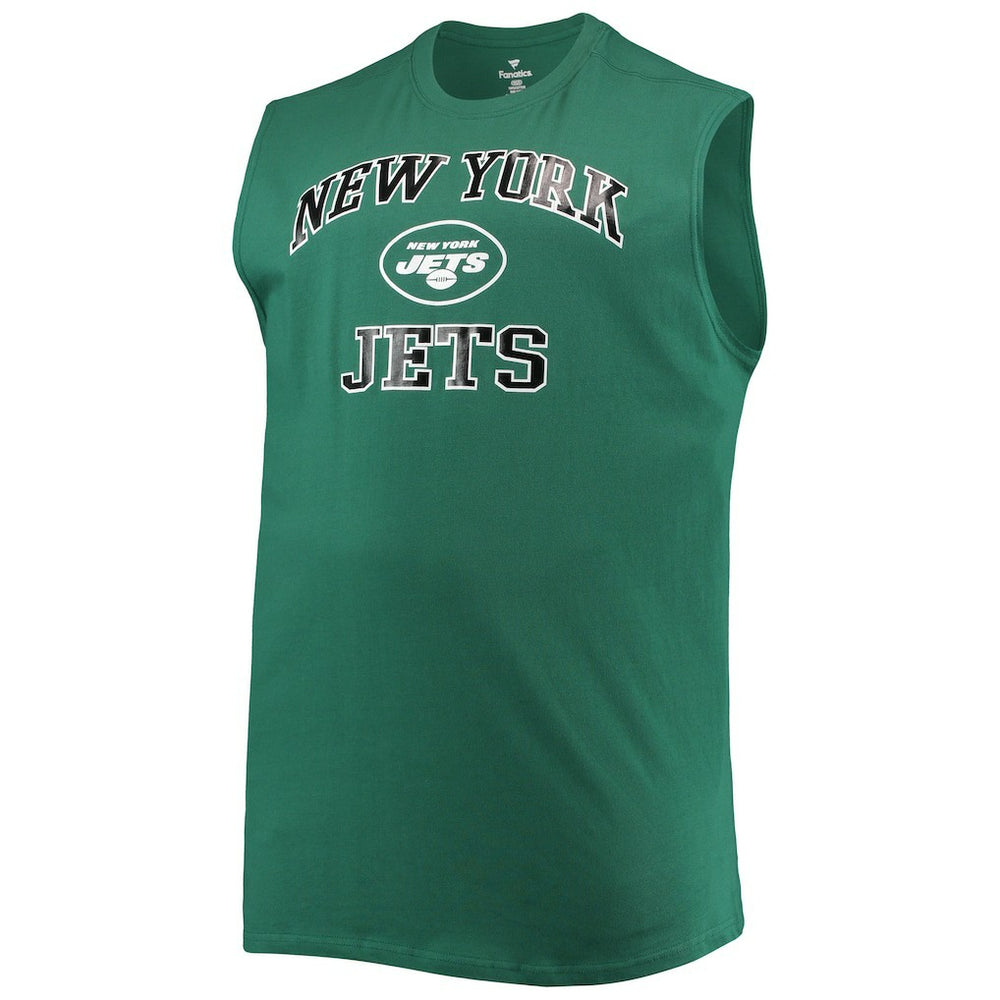 New York Jets Big & Tall Muscle Tank Top Green - NFL