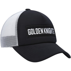 Vegas Golden Knights adidas Team Plate Trucker Snapback Hat Black/White
