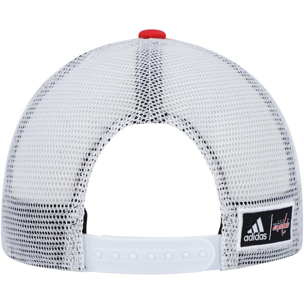 Washington Capitals adidas Team Plate Trucker Snapback Hat Red/White