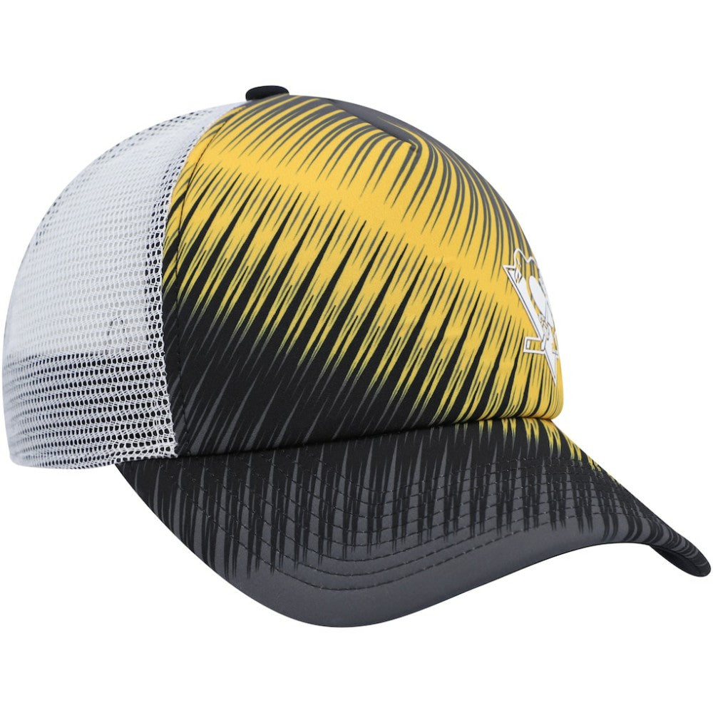 Pittsburgh Penguins adidas Women's Graphic Foam Trucker Snapback Hat Black/White