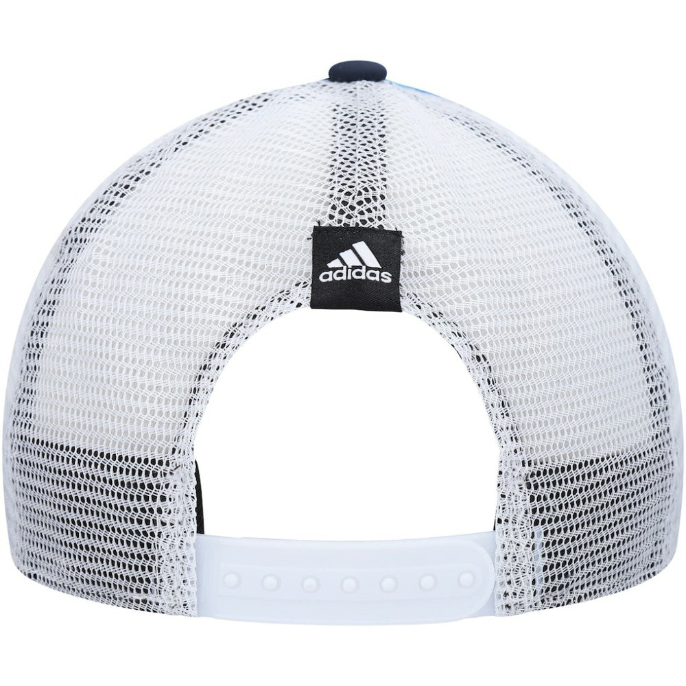Seattle Kraken adidas Women's Graphic Foam Trucker Snapback Hat Light Blue/White
