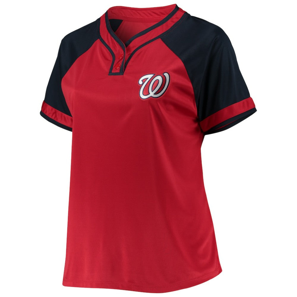 Washington Nationals Women's Plus Size Raglan T-Shirt discount