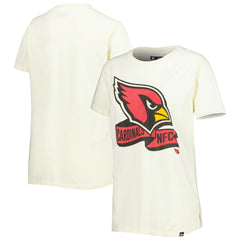 Arizona Cardinals New Era Women's Chrome Sideline T-Shirt Cream - NFL