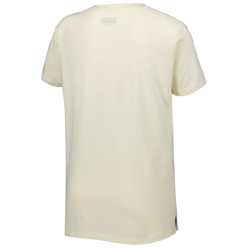 New Orleans Saints New Era Women's Chrome Sideline T-Shirt Cream - NFL