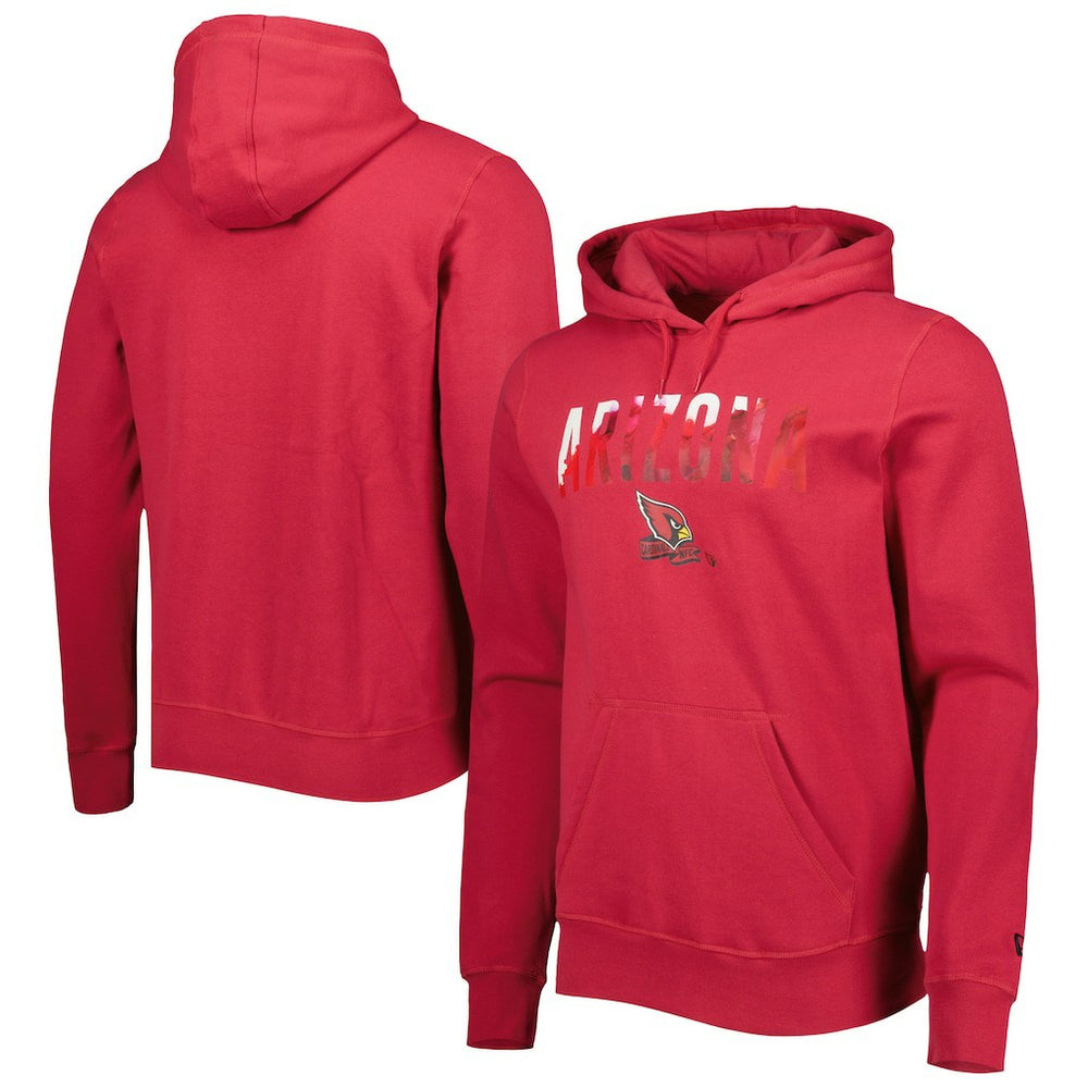 Arizona Cardinals New Era Ink Dye Pullover Hoodie Cardinal - NFL