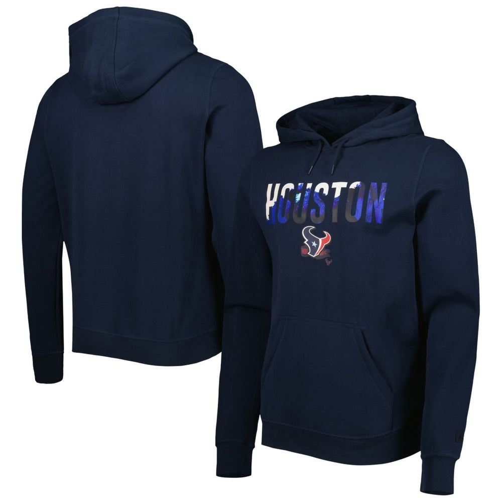 Houston Texans New Era Ink Dye Pullover Hoodie Navy - NFL