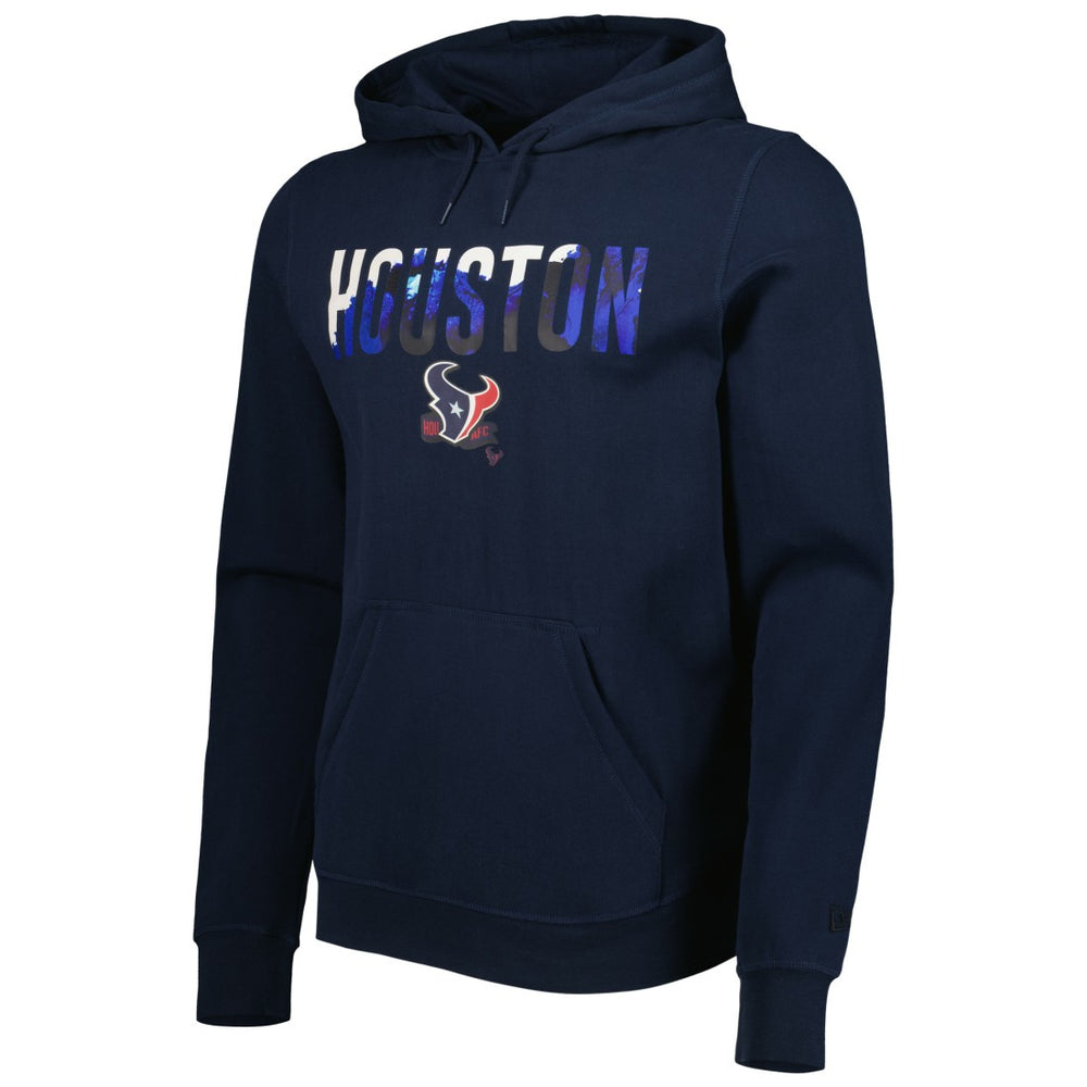 Houston Texans New Era Ink Dye Pullover Hoodie Navy - NFL
