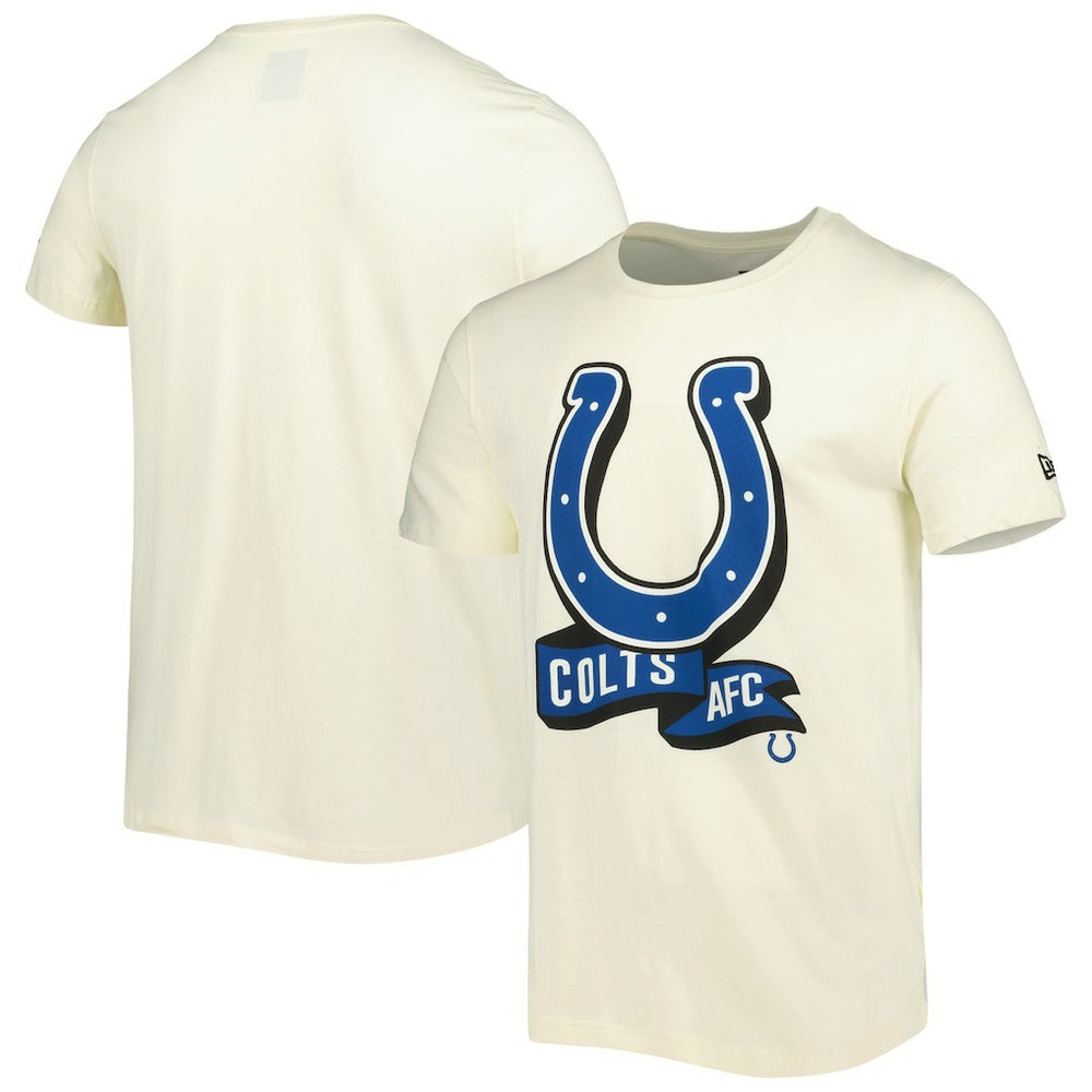 Indianapolis Colts New Era Sideline Chrome T-Shirt Cream - NFL